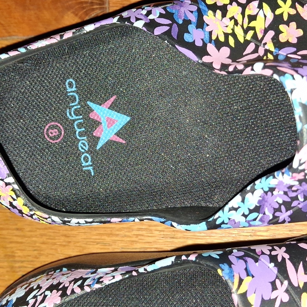 Colorful Floral Women's Mules by Anywear - Picture 2 of 6